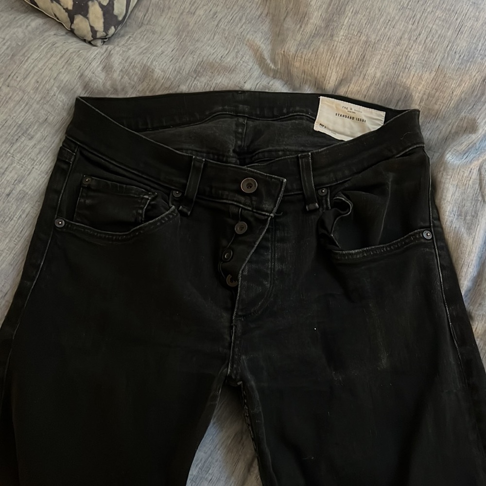 Fit 1 black rag & bone men’s jeans size 34